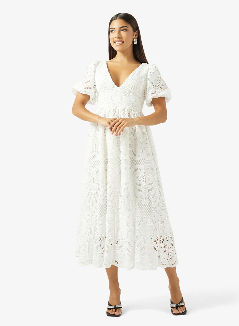 ELLA Lace Dress With Back Detail - Image 1